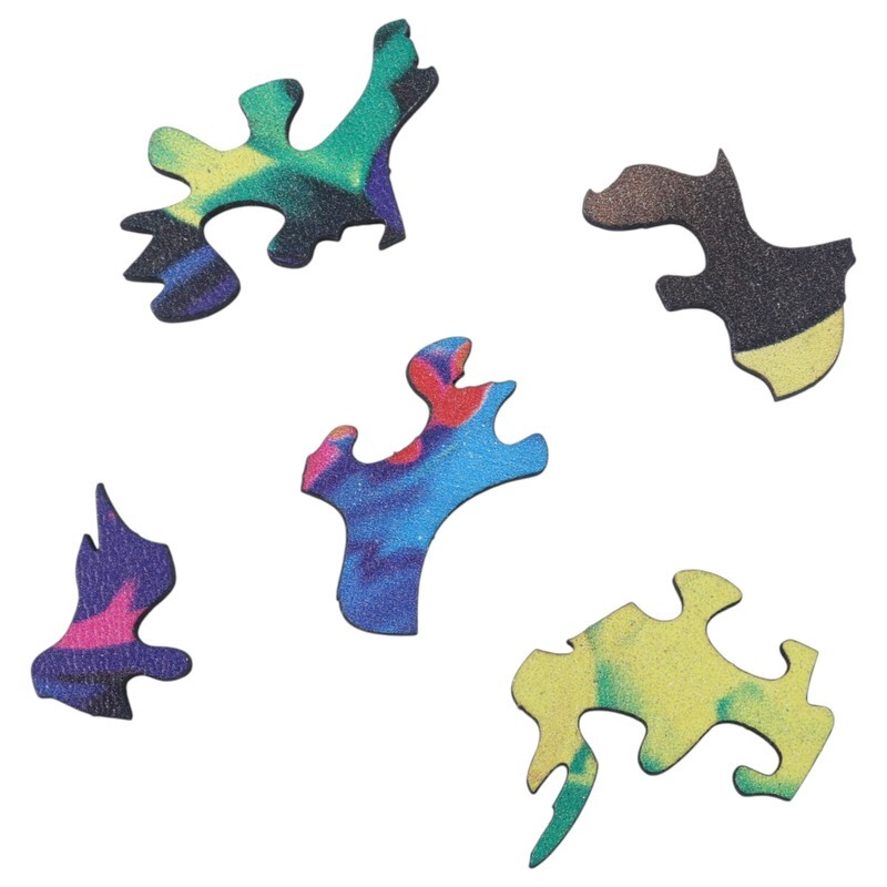 پازل چوبی 130 تکه هزارتو طرح طوطی کد 010993