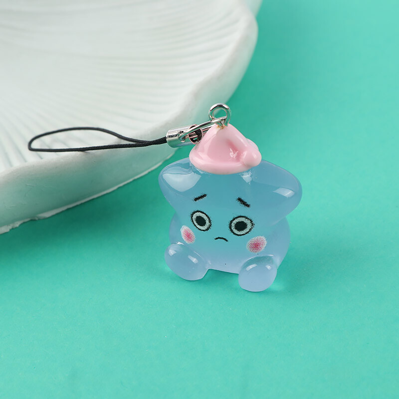 آویز فلش و موبایل ستاره شفاف شب تاب