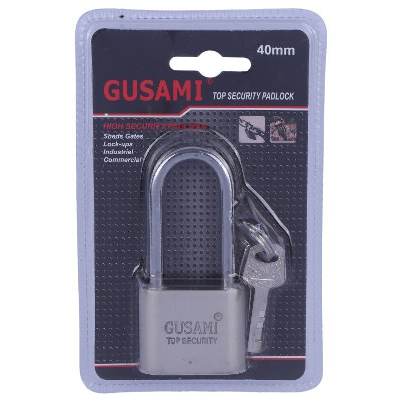 قفل آویز پایه بلند گوسامی Gusami BGU640 40mm