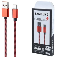 کابل تایپ سی فست شارژ 30 وات سامسونگ Highcopy طول 1.8 متر