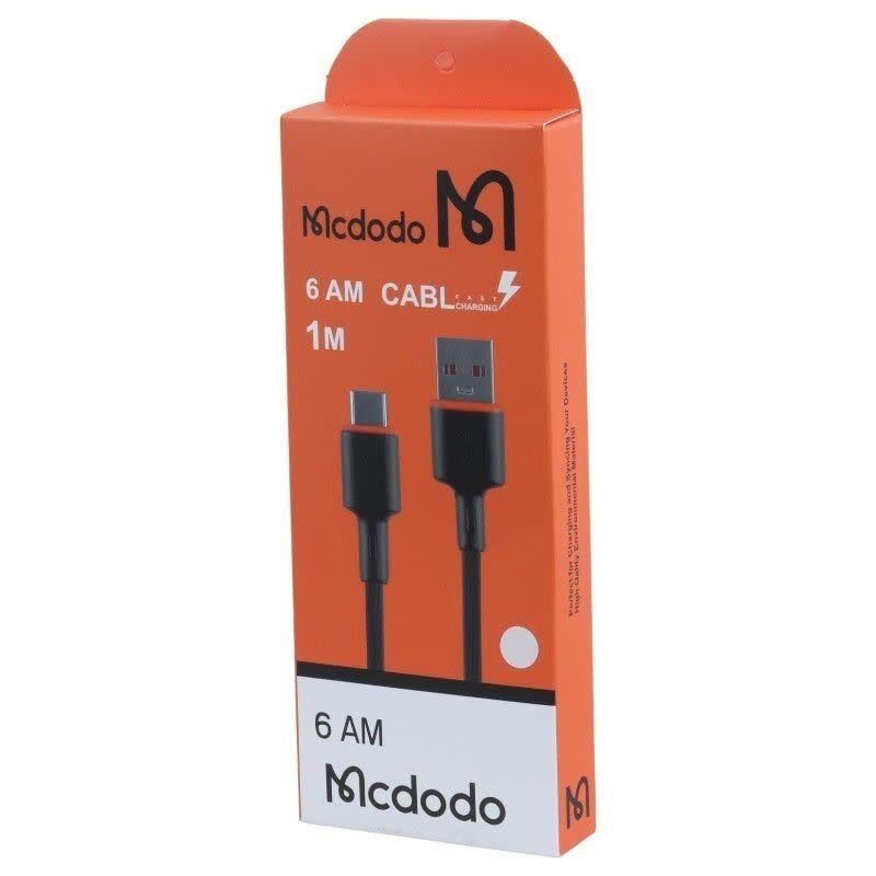 کابل تایپ سی فست شارژ 6 آمپر مک دودو High Copy طول 1 متر کد 2