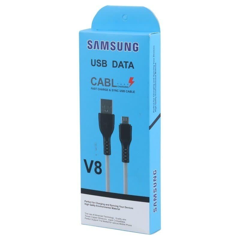 کابل میکرو یو اس بی فست شارژ سامسونگ V8 Highcopy طول 1 متر