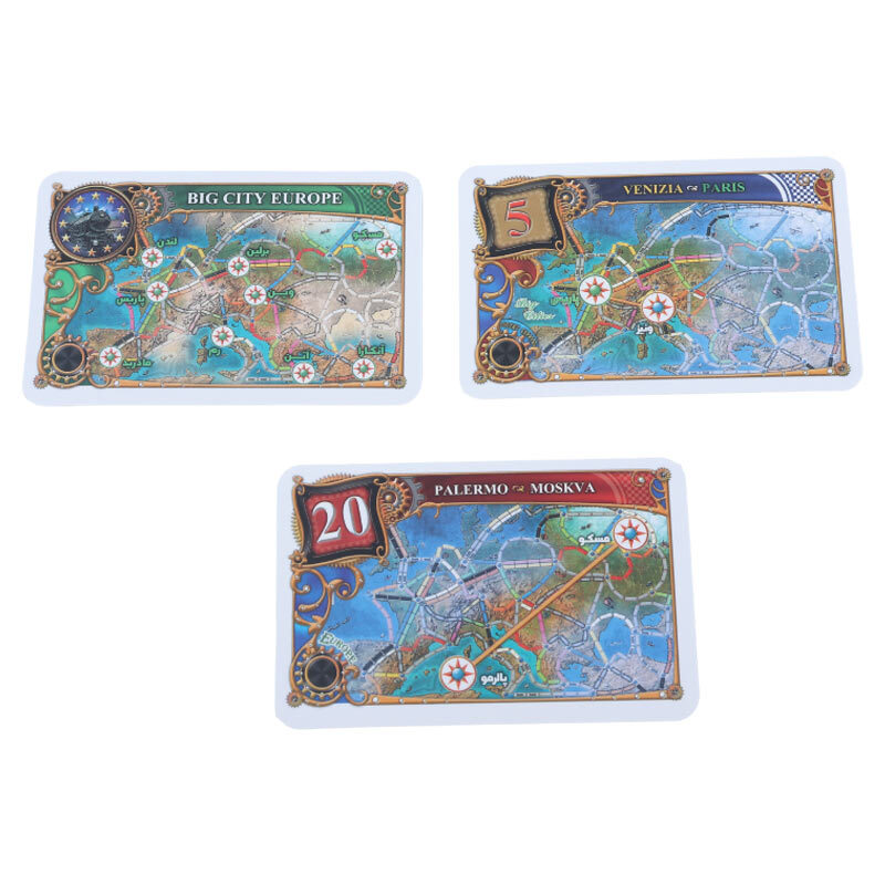 بازی فکری ماجراجویی روی دو خط موازی تیکت تو راید اروپا چارپایه کد 010739