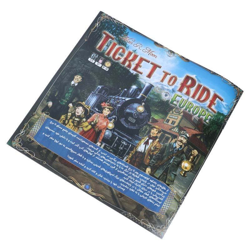 بازی فکری ماجراجویی روی دو خط موازی تیکت تو راید اروپا چارپایه کد 010739