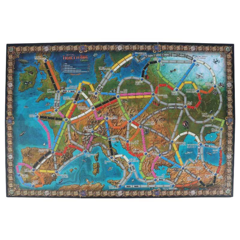 بازی فکری ماجراجویی روی دو خط موازی تیکت تو راید اروپا چارپایه کد 010739