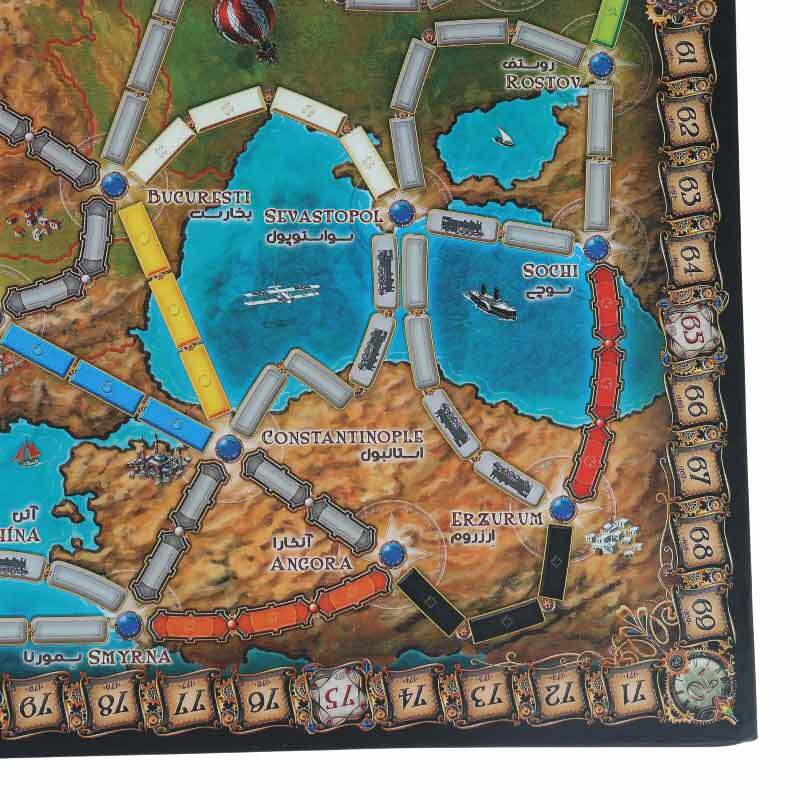 بازی فکری ماجراجویی روی دو خط موازی تیکت تو راید اروپا چارپایه کد 010739