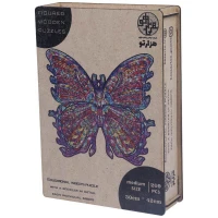 پازل چوبی 209 تکه هزارتو طرح پروانه کد 010992