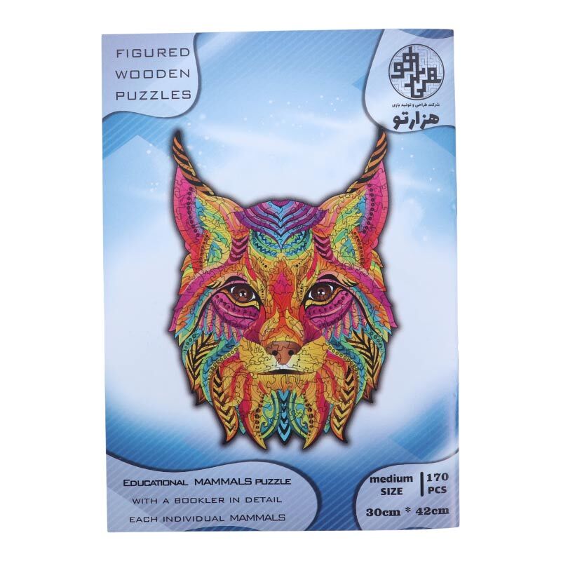 پازل چوبی 170 تکه هزارتو طرح گربه کد 011071