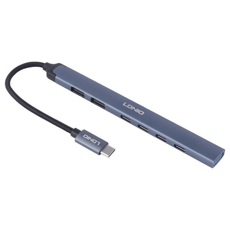 هاب 7 پورت Type-C الدینیو DS-87C