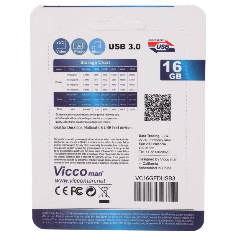 فلش 16 گیگ ویکومن Vicco Man VC374 USB3.0