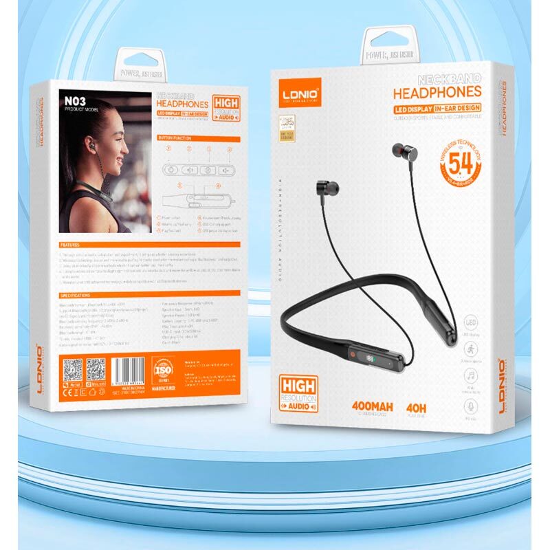 هندزفری بلوتوثی گردنی الدینیو N03