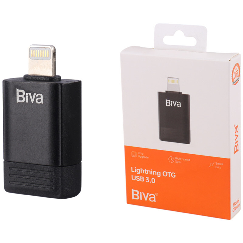 تبدیل USB3.0 OTG به لایتنینگ بیوا OTG-06