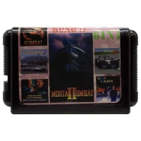 کارتریج شش لبه بازی مورتال کامبت 1 و 2 و موناکو جی‌پی 1 و 2 و مایکل جکسون و مون واکر سگا کد Buag 17