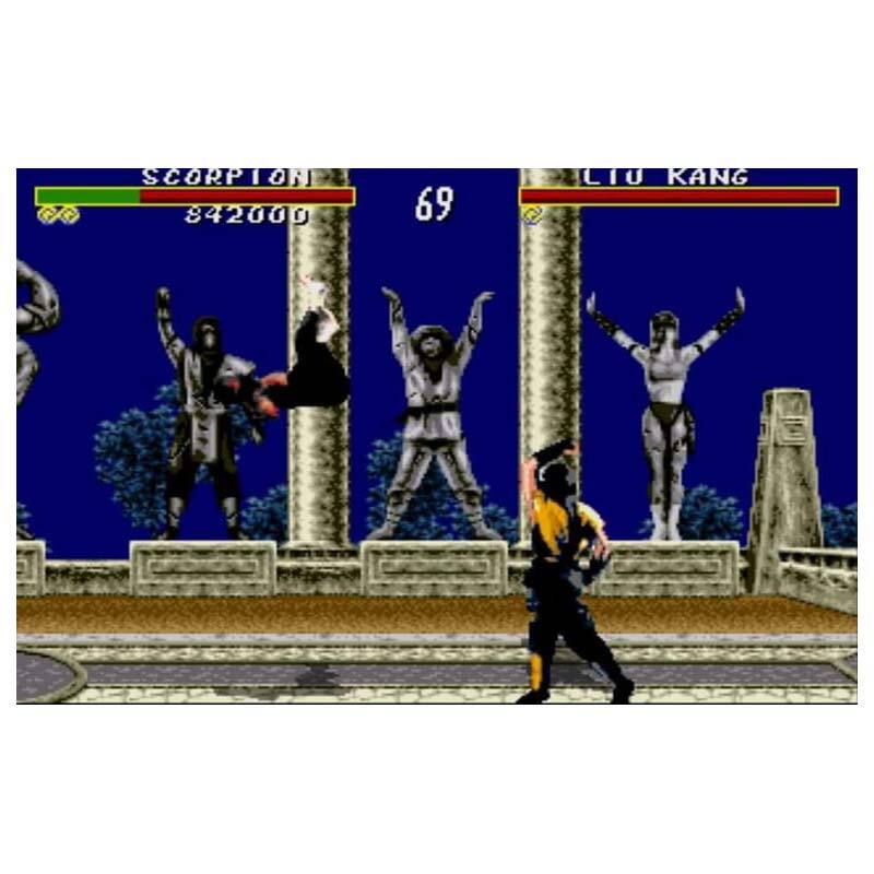 کارتریج شش لبه بازی مورتال کامبت 1 و 2 و موناکو جی‌پی 1 و 2 و مایکل جکسون و مون واکر سگا کد Buag 17