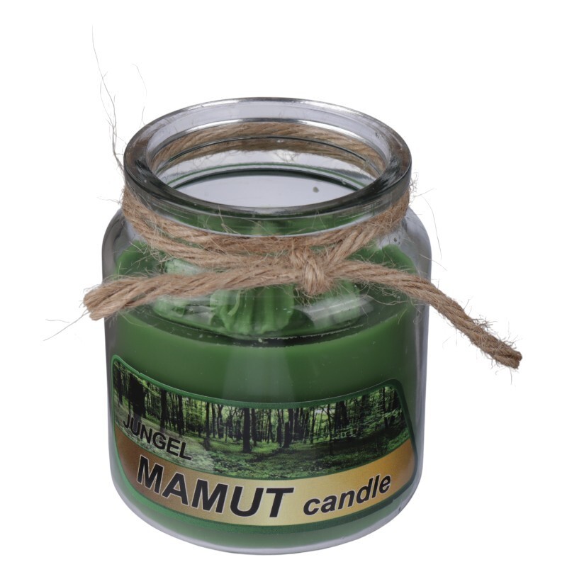 شمع شیشه ای بانکه عطری ماموت کندل