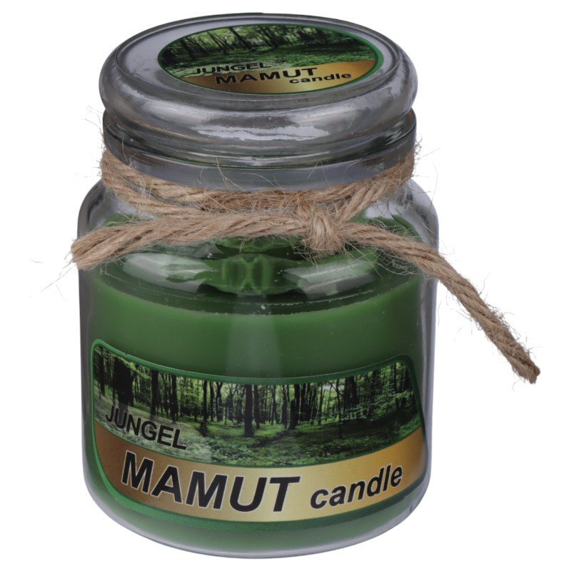 شمع شیشه ای بانکه عطری ماموت کندل