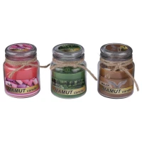 شمع شیشه ای بانکه عطری ماموت کندل