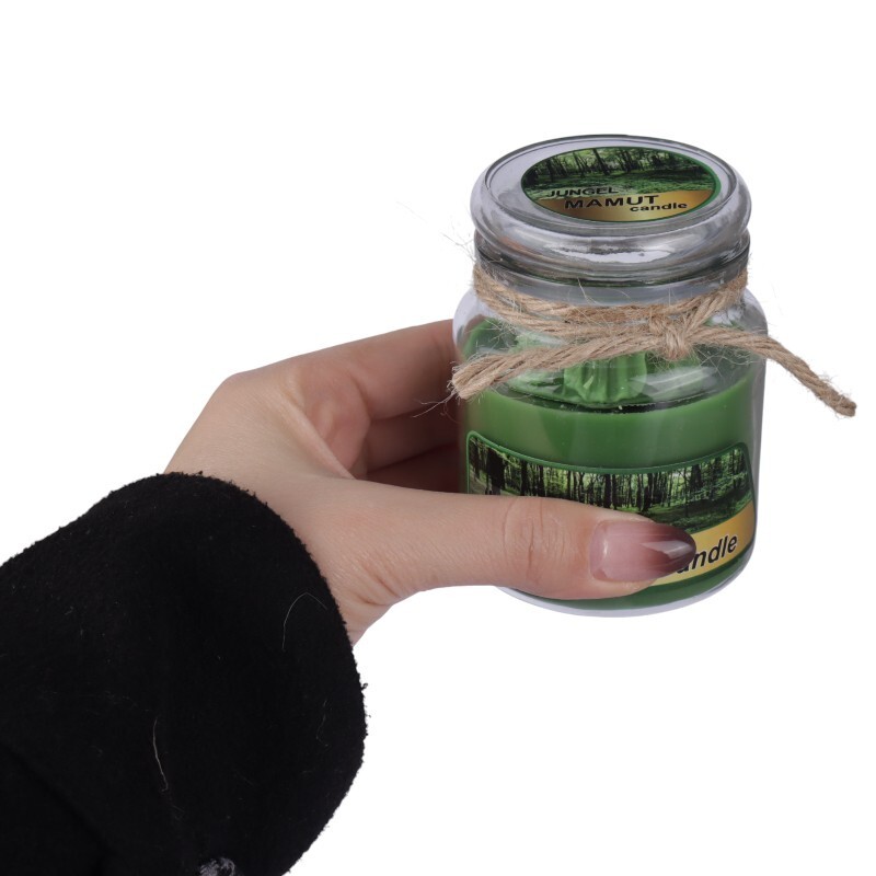 شمع شیشه ای بانکه عطری ماموت کندل