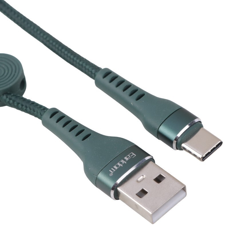 کابل کوتاه تایپ سی فست شارژ 3 آمپر ارلدام EC-094M طول 25 سانتی متر