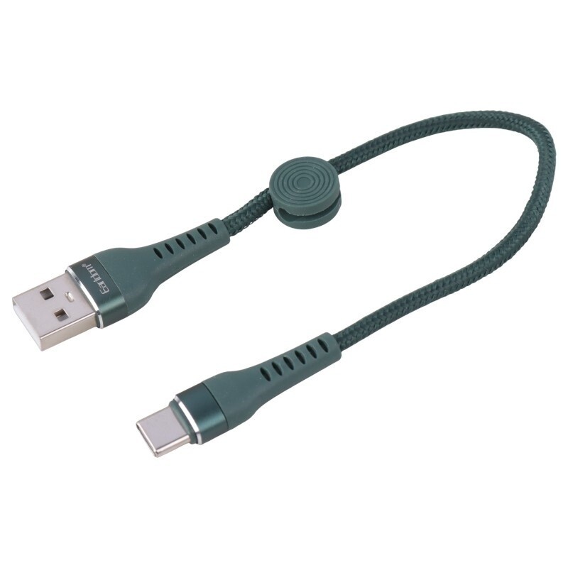 کابل کوتاه تایپ سی فست شارژ 3 آمپر ارلدام EC-094M طول 25 سانتی متر