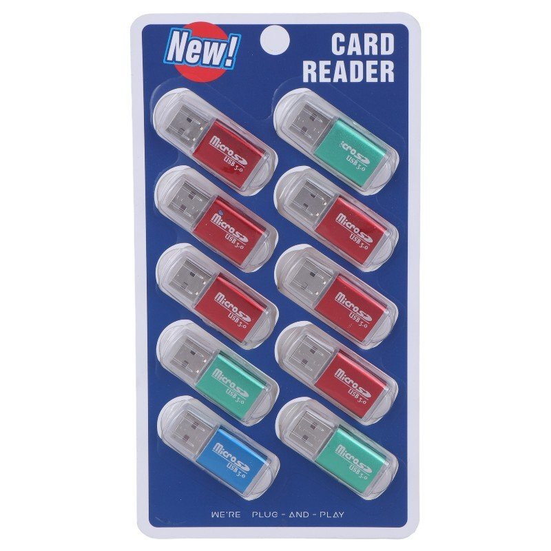 رم ریدر تک کاره فلزی MicroSD بسته 10 عددی