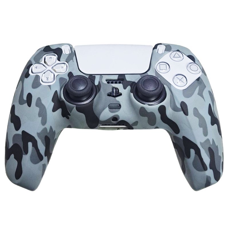 روکش دسته بازی PS5 طرح چریکی خاکستری