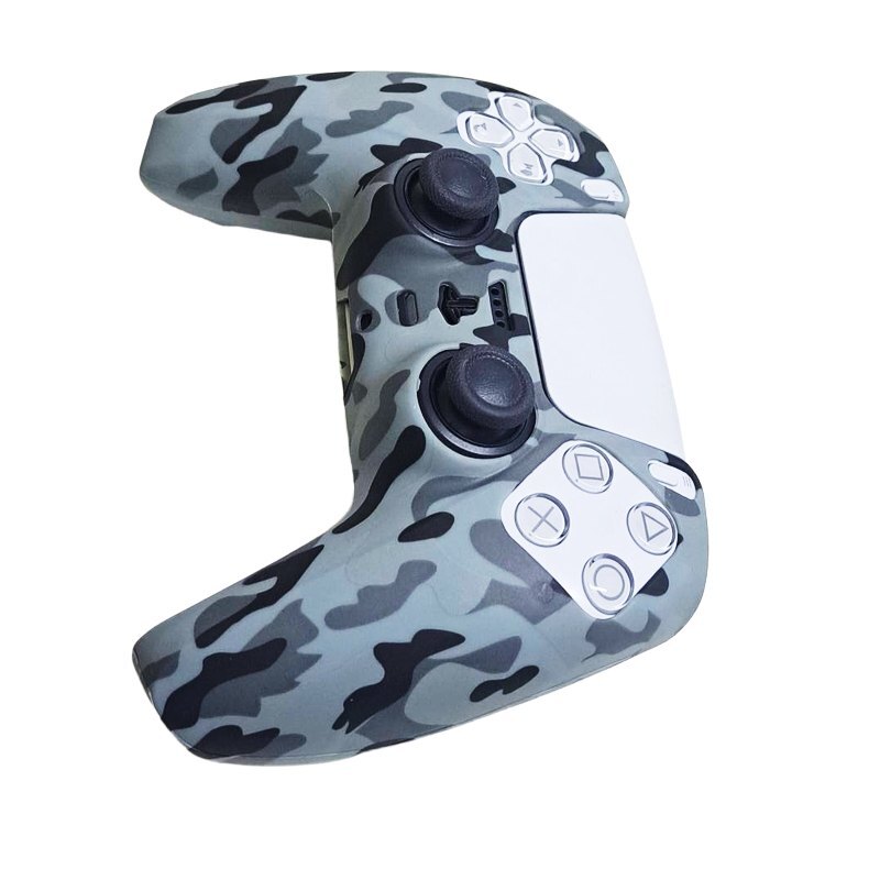 روکش دسته بازی PS5 طرح چریکی خاکستری