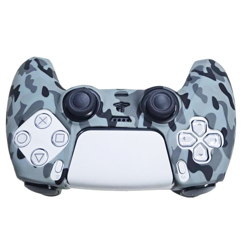 روکش دسته بازی PS5 طرح چریکی خاکستری