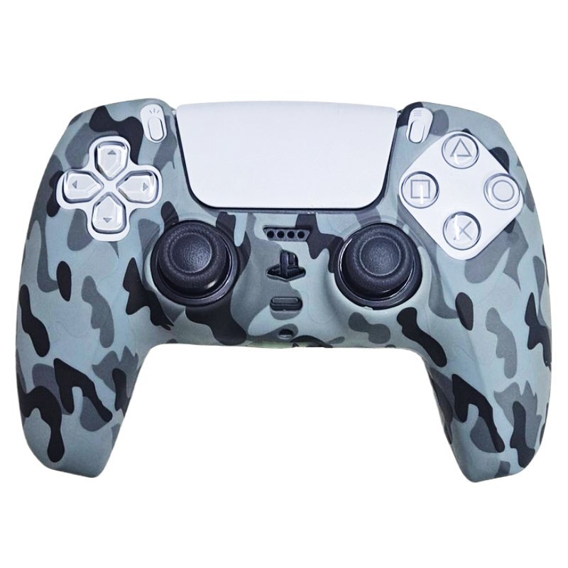 روکش دسته بازی PS5 طرح چریکی خاکستری