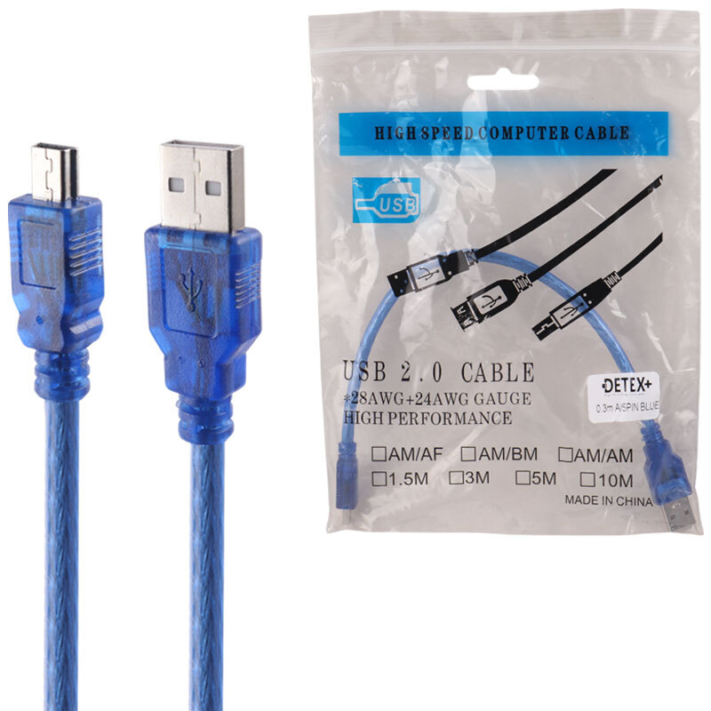 کابل مینی یو اس بی دیتکس پلاس طول 30 سانتی متر