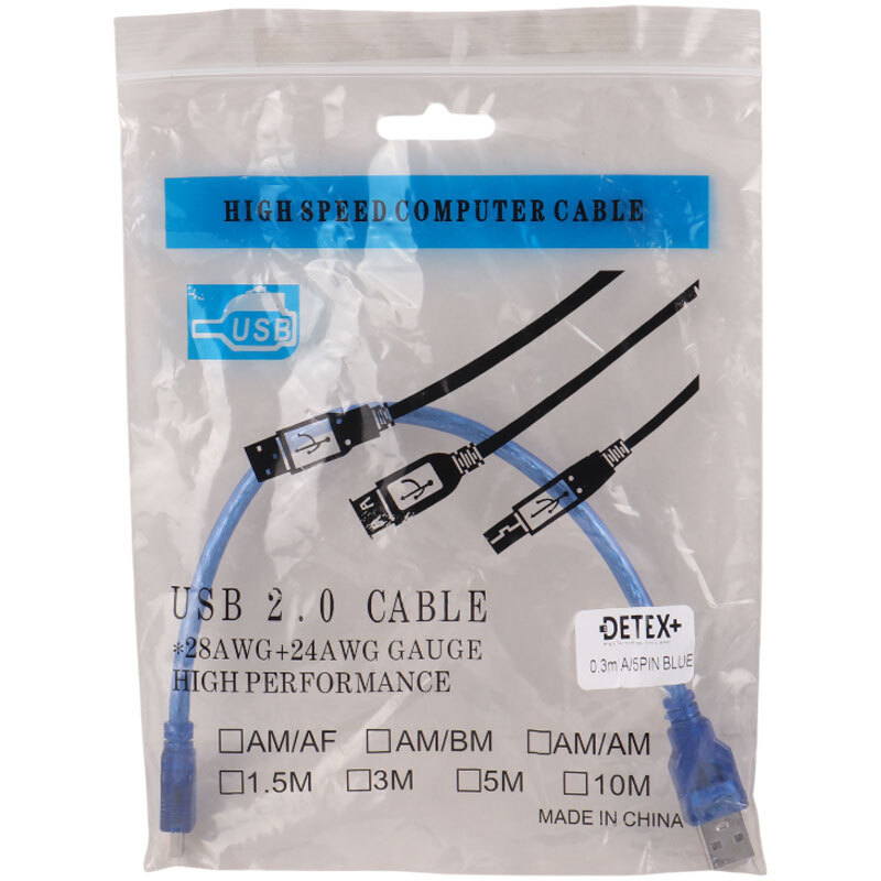 کابل مینی یو اس بی دیتکس پلاس طول 30 سانتی متر