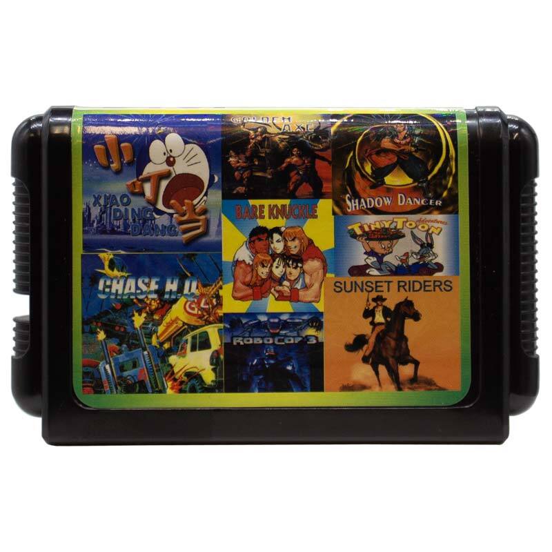 کارتریج هشت لبه بازی شائو دینگ دنگ و گلدن اکس و شدو دنسر و ماشین دزد و پلیس و روبوکاپ 3 و سواران غروب سگا کد DY87