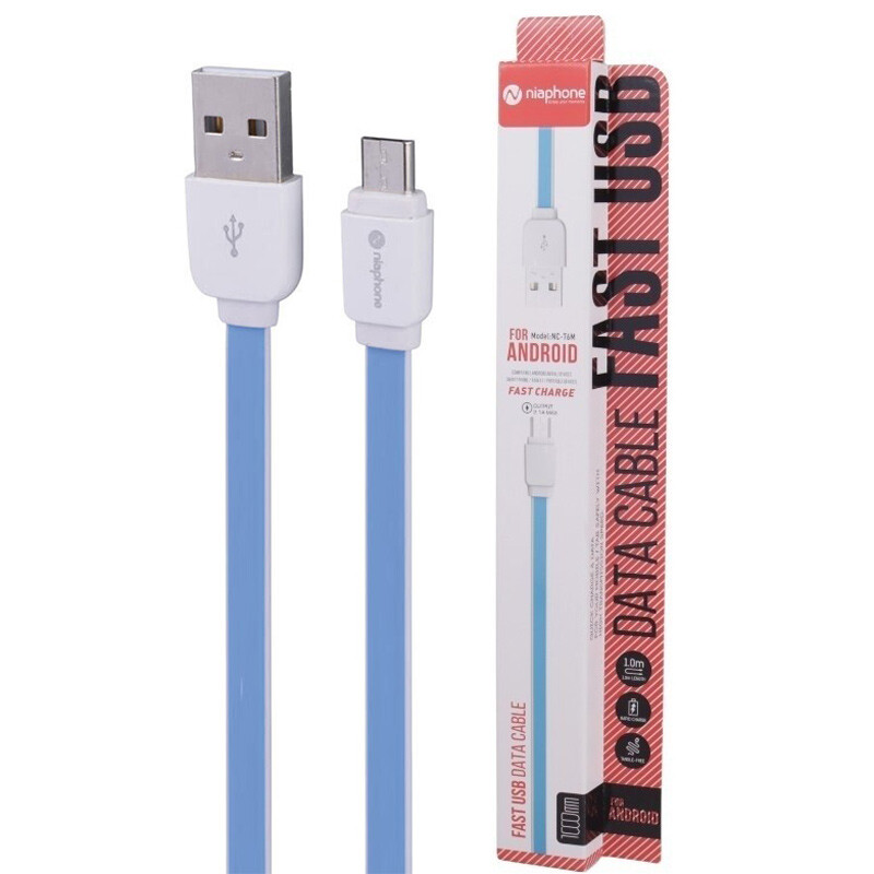 کابل میکرو یو اس بی فست شارژ 2.1 آمپر نیافون NC-76M طول 1 متر