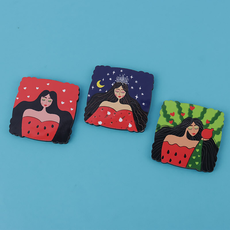 آینه جیبی طرح یلدایی بسته 24 عددی