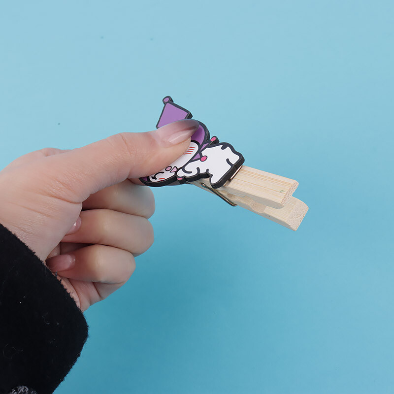 گیره چوبی بزرگ طرح کرومی بسته 20 عددی