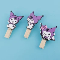 گیره چوبی بزرگ طرح کرومی بسته 20 عددی