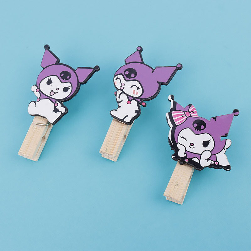 گیره چوبی بزرگ طرح کرومی بسته 20 عددی