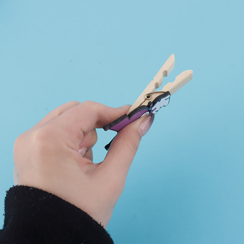 گیره چوبی بزرگ طرح کرومی بسته 20 عددی