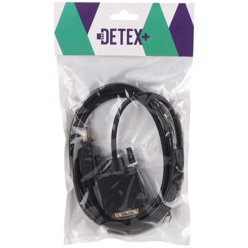 کابل تبدیل Display به DVI دیتکس پلاس +Detex طول 1.8 متر