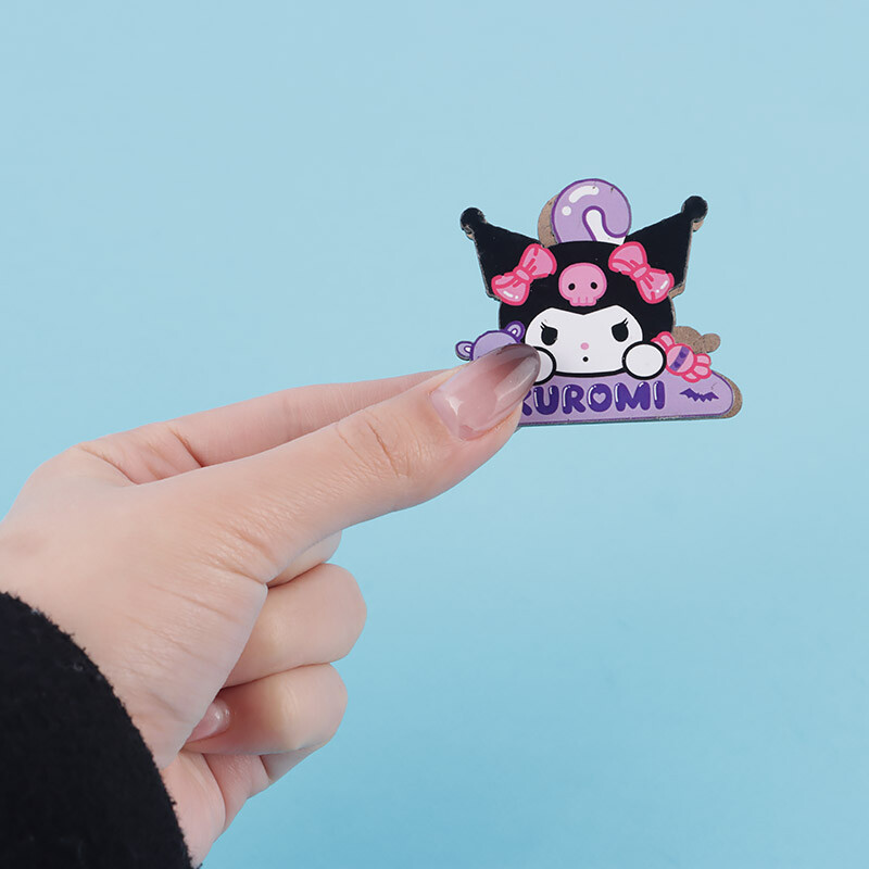 گیره چوبی طرح دوبل فانتزی کرومی