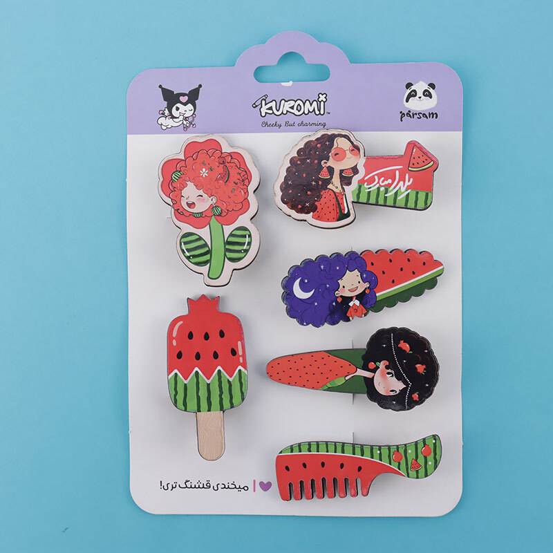 گیره سر Parsam طرح یلدا بسته 6 عددی