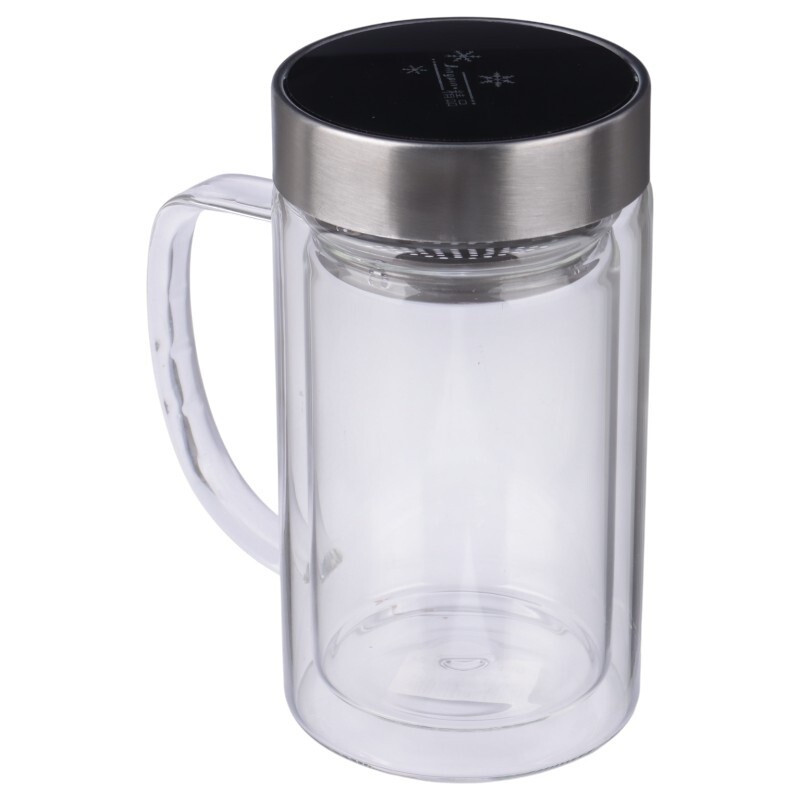 لیوان دمنوش دوجداره فیلتردار Fashion