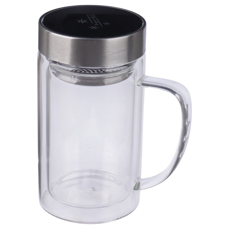 لیوان دمنوش دوجداره فیلتردار Fashion