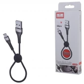 کابل کوتاه میکرو یو اس بی فست شارژ 3 آمپر ارلدام EC-094M طول 25 سانتی متر
