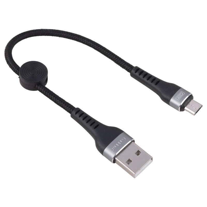کابل کوتاه میکرو یو اس بی فست شارژ 3 آمپر ارلدام EC-094M طول 25 سانتی متر