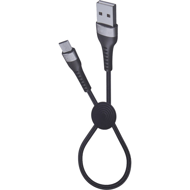 کابل کوتاه میکرو یو اس بی فست شارژ 3 آمپر ارلدام EC-094M طول 25 سانتی متر