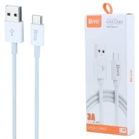 کابل تایپ سی فست شارژ 3 آمپر بیوا C-10T طول 1.2 متر
