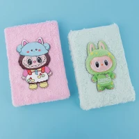 دفترچه یادداشت پارچه ای 106 برگ پارسام طرح لبوبو بغل بازشو