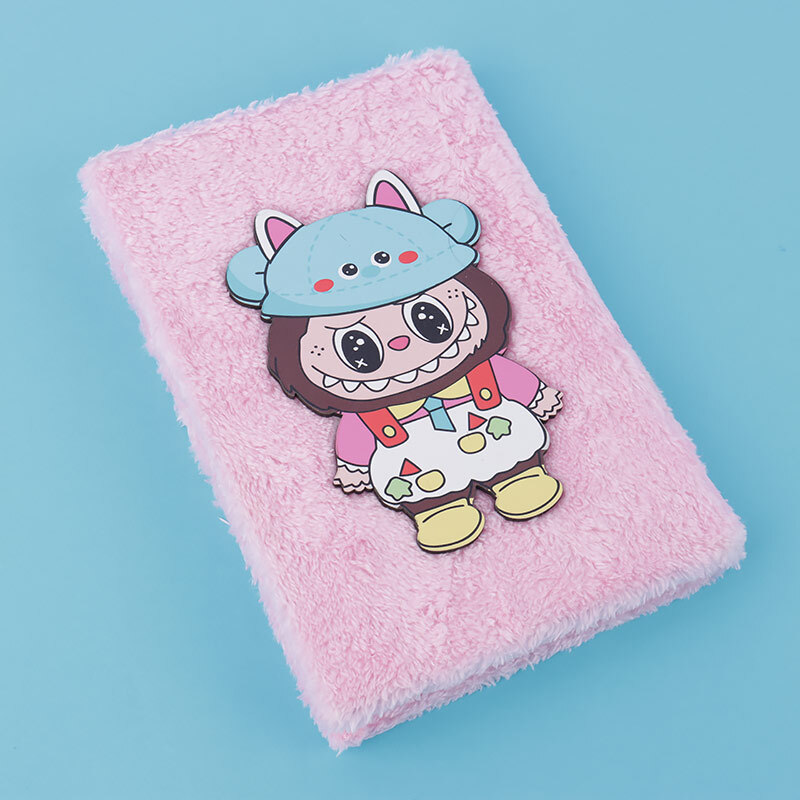 دفترچه یادداشت پارچه ای 106 برگ پارسام طرح لبوبو بغل بازشو