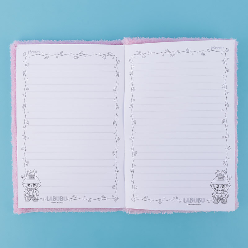 دفترچه یادداشت پارچه ای 106 برگ پارسام طرح لبوبو بغل بازشو